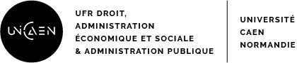 UNICAEN Logo de l'UFR Droit, AES et administration publique
