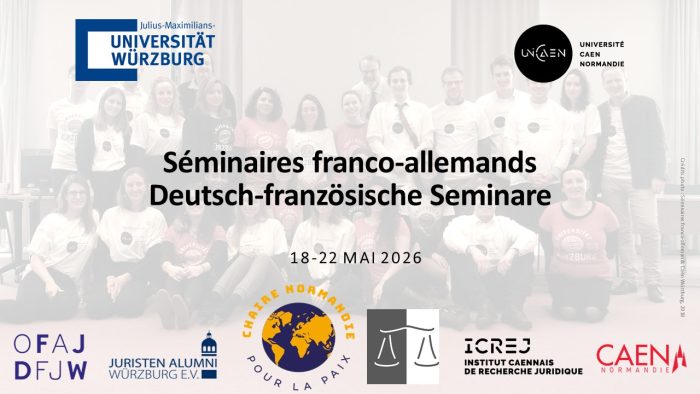 Nouvelle édition des séminaires CAEN WÜRZBURG